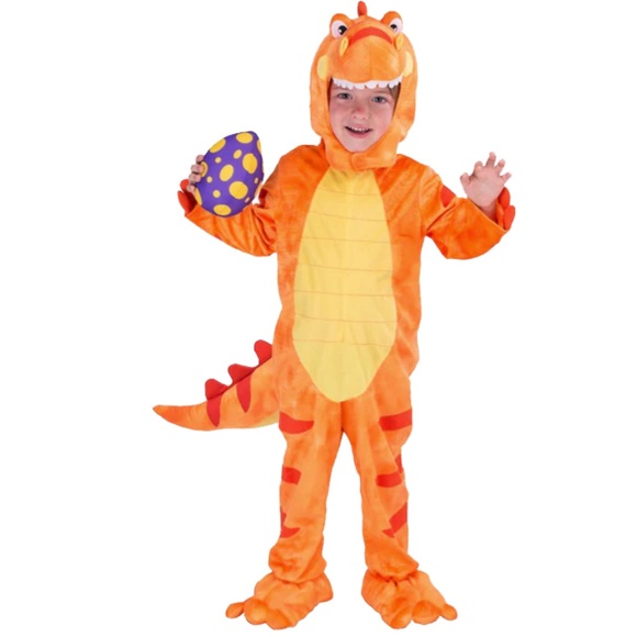 Spooktacular Creations Orange T-Rex Costume Little Kids Unisex - Picture 1 of 9
